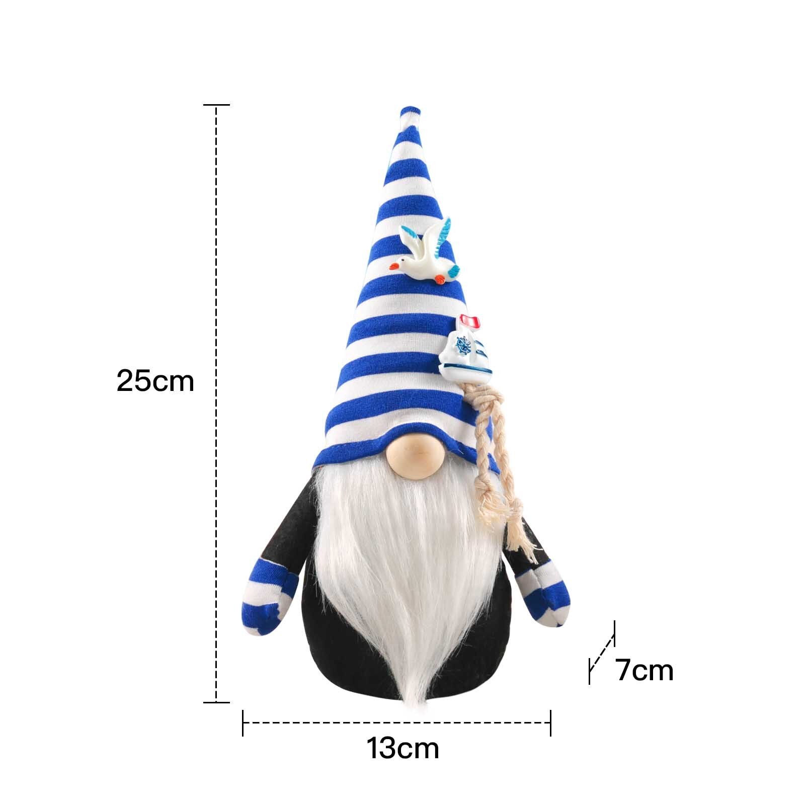 40 # Oceaan Festival Gnome Knuffel Deep Blue Gelukkig Oceaan Faceless Pop Gnome Ornament Woondecoratie Aanwezig Décoration