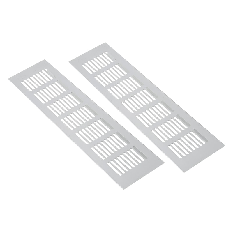 Rejilla de ventilación de aleación de aluminio amplia de 4 Uds para armario de zapatos y armarios de 300Mm