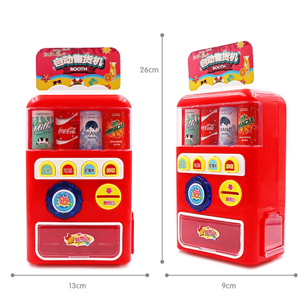 Enfants boisson distributeur automatique jouet Simulation supermarché caisse enregistreuse Preten jouer jouet monnayeur distributeur automatique enfants