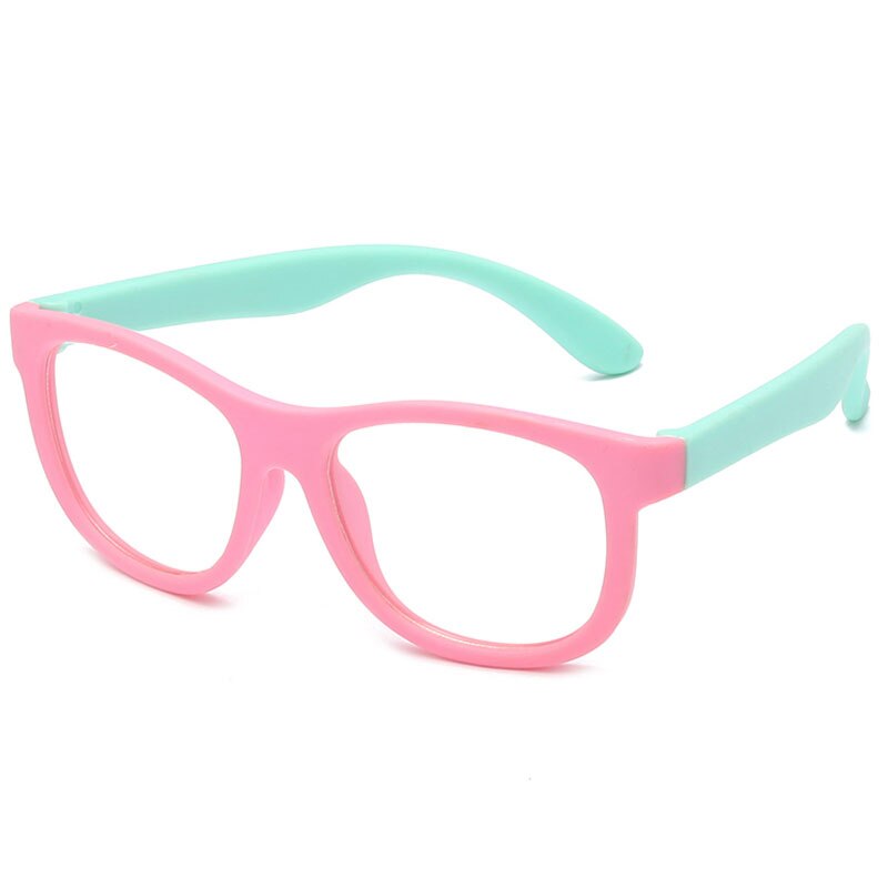 WarBlade freundlicher Gläser Blau Licht Blockieren Gläser Junge Mädchen Computer transparent Brillen freundlicher Optische Rahmen Brillen UV400: Rosa Grün