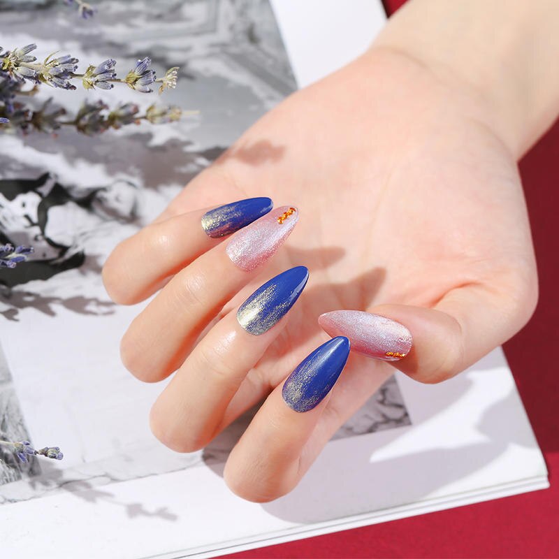 Lagunamoon glänzend Perle Gel Nagellack UV LED Tränken Weg Langlebige Mangel Mangel Manikübetreffend Gel Nagellack funkeln 8ml