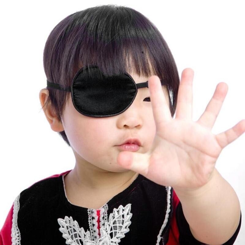 Eye Patch Zwart Single Eye Patch Wasbaar Verstelbare Medische Pirate Eye Concave Patch Patch Kostuum Cosplay L7S5