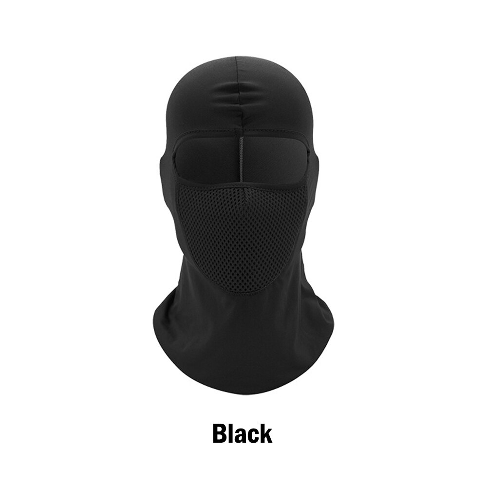 Motorcycle Mask Motorcycle Sun protection and dustproof headgear riding hat hood windproof outdoor riding hood mask dust mask: YS-E-01 Black