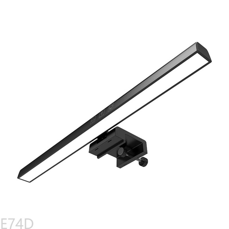 E74D E-Reading Lamp Clip on Laptop Light Type C Powered Reading Lamp for Laptop Brightness Hue Adjustment No Sn for Glare