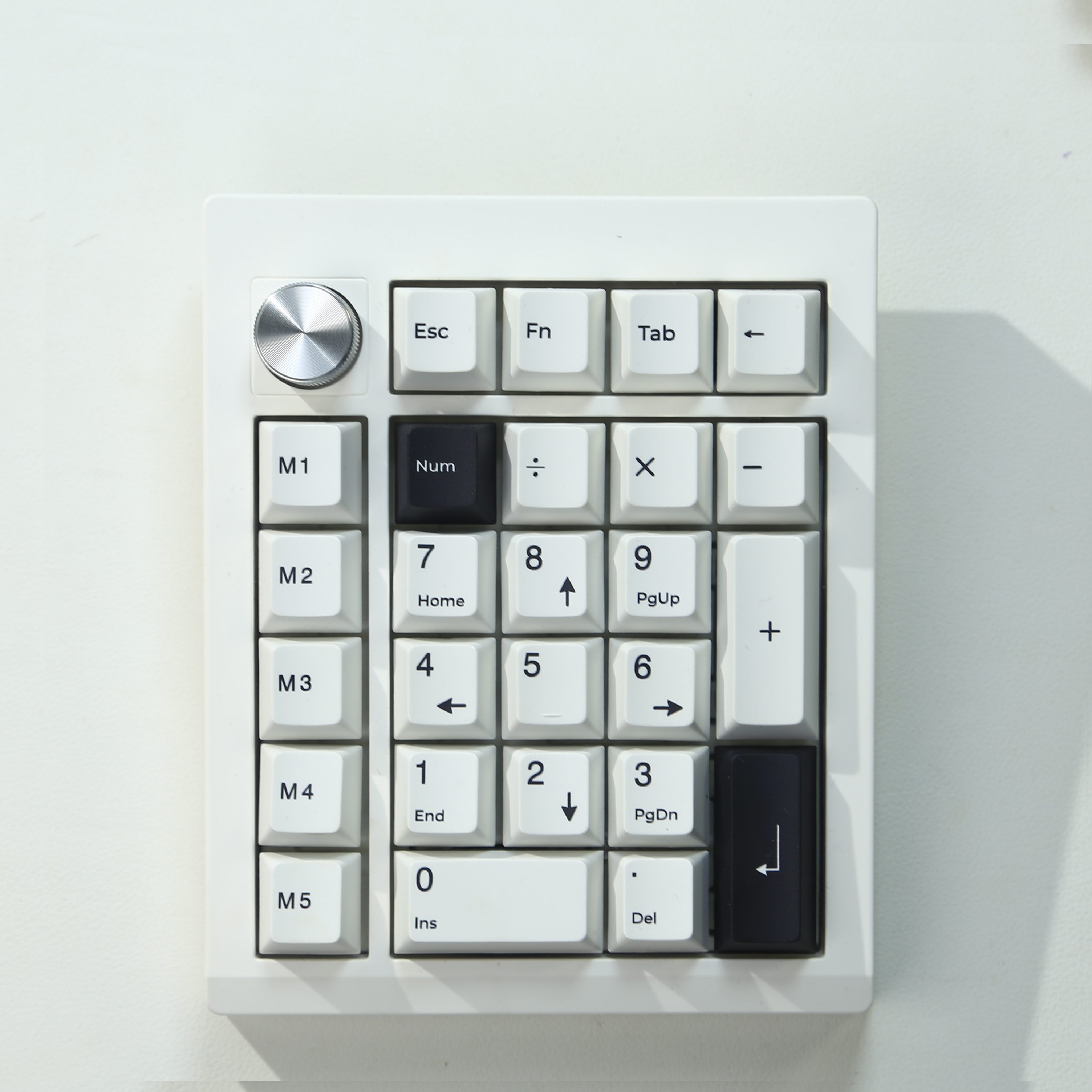 ZUOYA GMK26 QMK/VIA Gasket Number Pad Bluetooth 5.0/2.4ghz/Wired Swappable Numpad Programmable for Win/Mac: WHITE