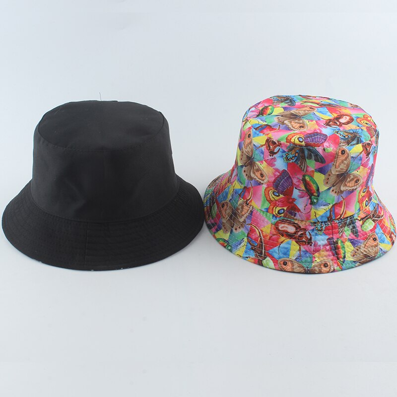 Sombrero de pescador con forma de mariposa para hombre y mujer, gorra de pescador Reversible, protección solar, playa, pesca, Bob