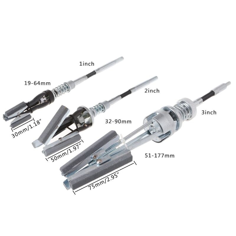 Cylindre de frein réglable 3 jambes | Piston à Hone avec 3 pierres de meulage, gamme d'outils: 19mm-64mm