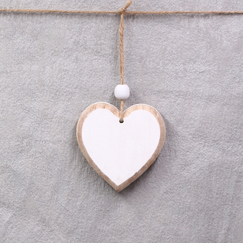 Hängande trähängen fönster vägg dörr trädgård innergård ornament hjärtformade flera stilar heminredning: Mörkgrå