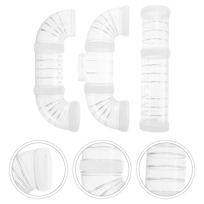 1 zestaw plastikowa rura chomika klatka dla chomika labirynt złącze klatka dla chomika zewnętrzna rura dla majsterkowiczów