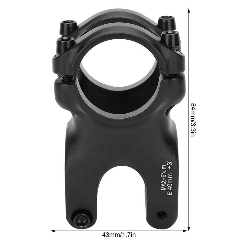 50mm Short Bike Stem – 31.8mm Handlebar Clamp, 28.6mm Steerer, +30 Degree Rise, 6061 Aluminum Alloy
