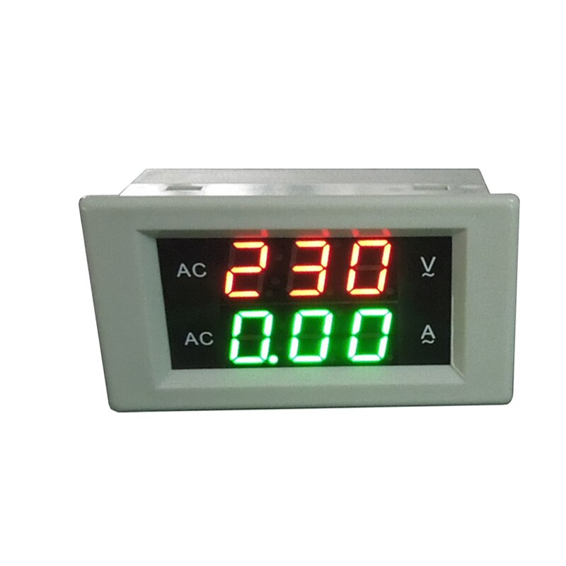 AC300V100A CT 50HZ 110V 220V 240V Digital Voltmeter Ammeter Dual LED Digital Amp Volt Meter Gauge Voltage Meters