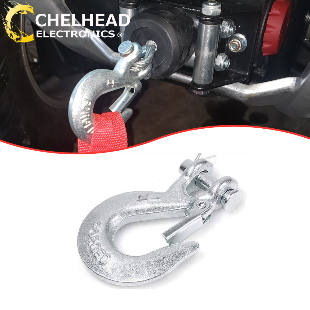 Towing Winch Cable Hook Heavy Duty Clevis Slip Rigging Tow Latch Clamp Trailer ATV UTV Truck Trailer Boat RV Car Accessories