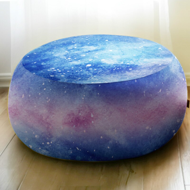 Volwassenen Kinderen Zachte Bean Bag Stoel Cover Geen Filler Kinderen Cartoon Floor Seat Tatami Slaapbank Bladerdeeg Poef Couch Ei stoel Poef: M-galaxy 1