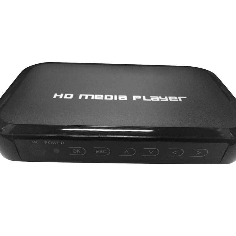 1080P H6W Portable Mini Full HD Media Center Multimedia Player Supports USB Host(US Plug)