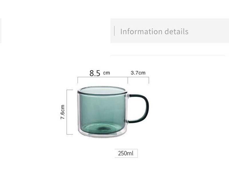 Dubbele Bodem Isolatieglas Met Handvat Wijn Glazen Drinken Tumbler Koffie Sap Water Mokken Thee Glas Whisky Glas Cups