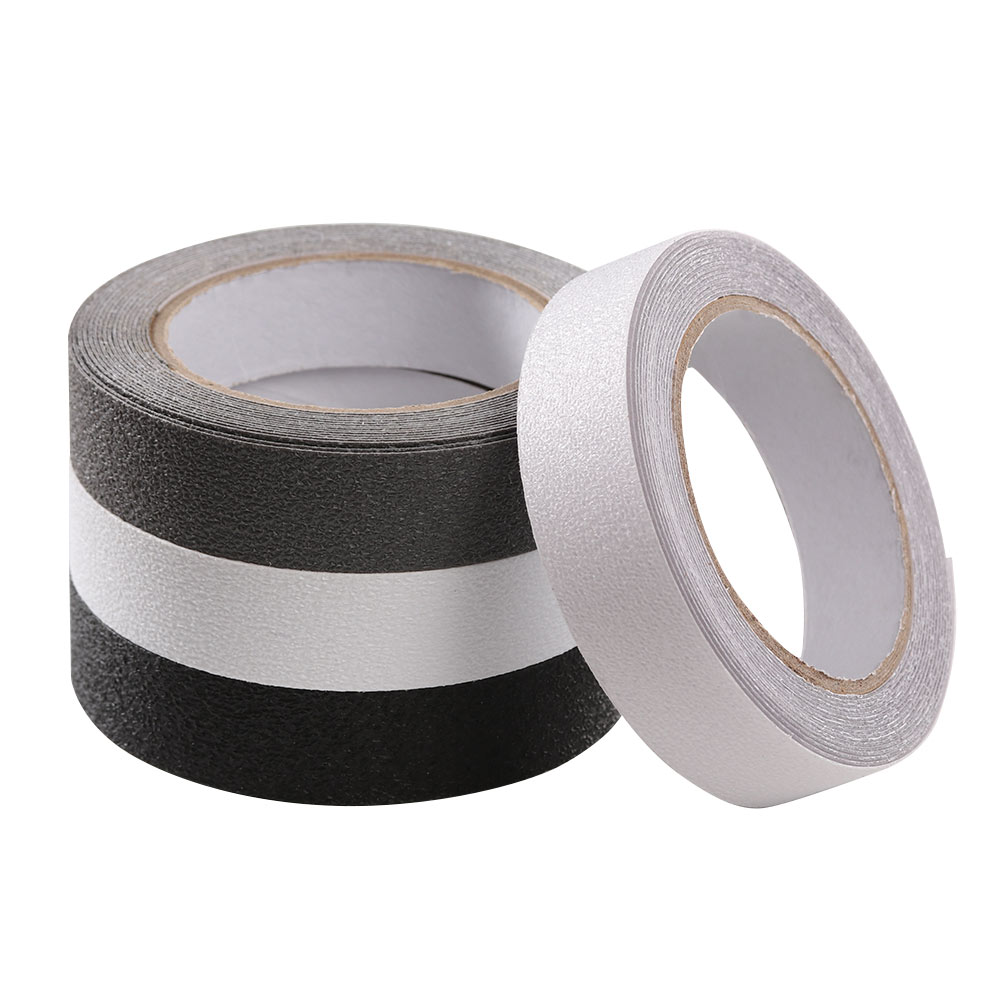 1Roll 2.5/5cm 5m Warning Tape PEVA Rubber Self-Adhesive Safety Traction Tape Marking Barrier Safety Caution Safety Supplies
