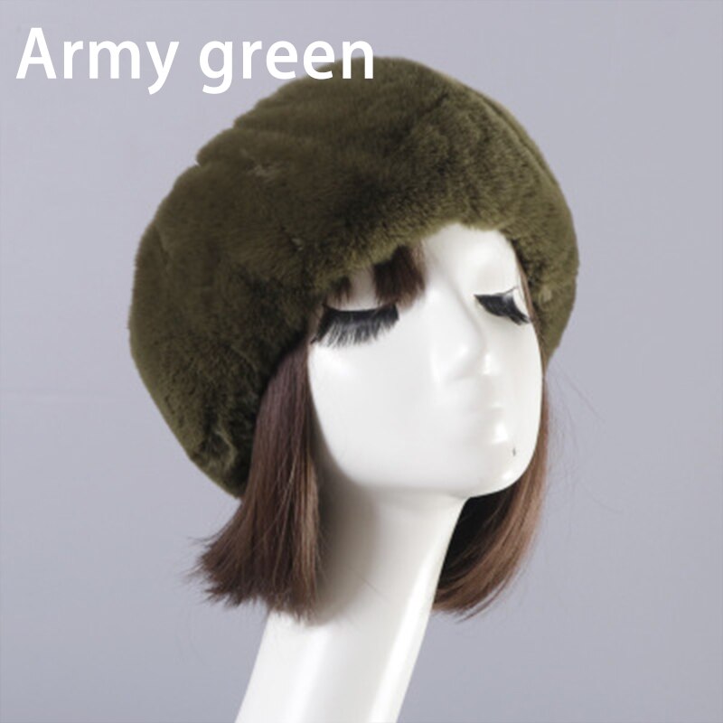Vrouwen Hoeden Lady Russische Dikke Pluizige Imitatie Vossenbont Hoed Hoofdband Winter Earwarmer Ski Hoed Vrouwelijke Hoeden Voor Herfst Winter: Q