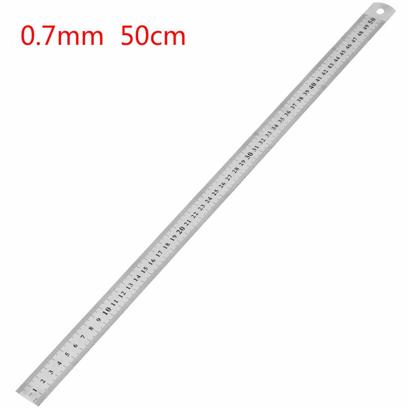 1Pcs 0.7mm Double Side Schaal Roestvrij Stalen Rec... – Grandado
