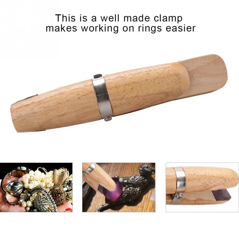 Wood Ring Clamp Tool Jewelry Making Processing Tool Benchwork diy Hand Tweezers Holder Tools for Jewelers