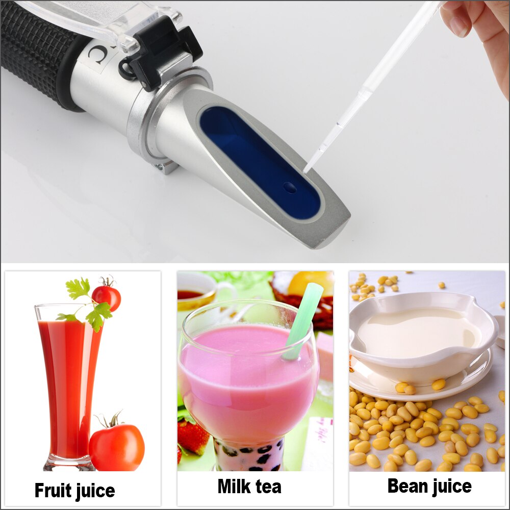 Rz Refractometer Soja Sap Meter Handheld Draagbare Refractometro Brix 58-90% Suiker Meter Fruit Suiker Tester Refractometer