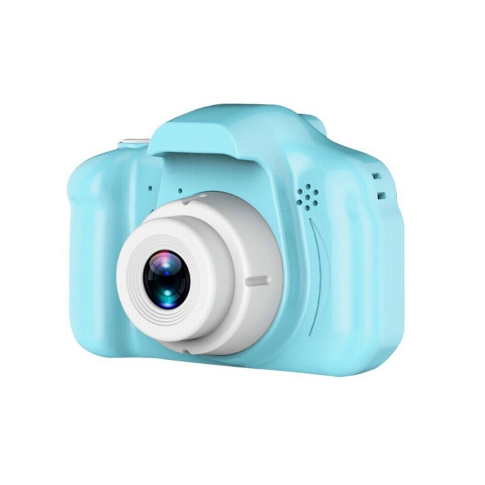 Børn 1080p digitalkamera 2 tommer skærm søde tegneserie kamera legetøj mini videokamera børn barn: Blå