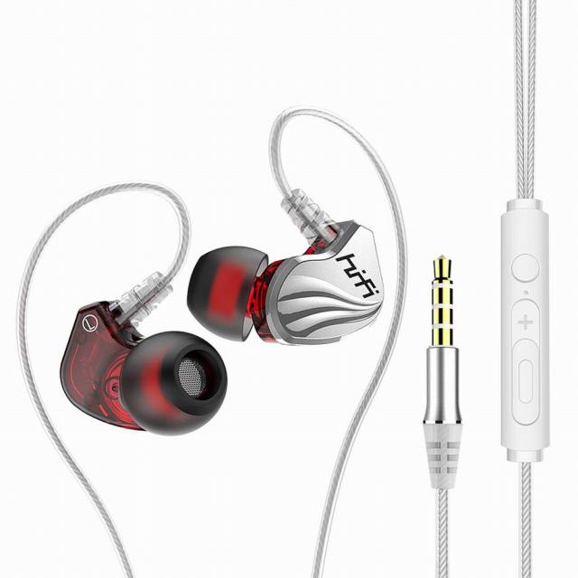 3.5Mm Wired Hoofdtelefoon In Ear Hoofdtelefoon Met Microfoon 6D Geluid Bass Oordopjes Voor Iphone Huawei Xiaomi: WHITE