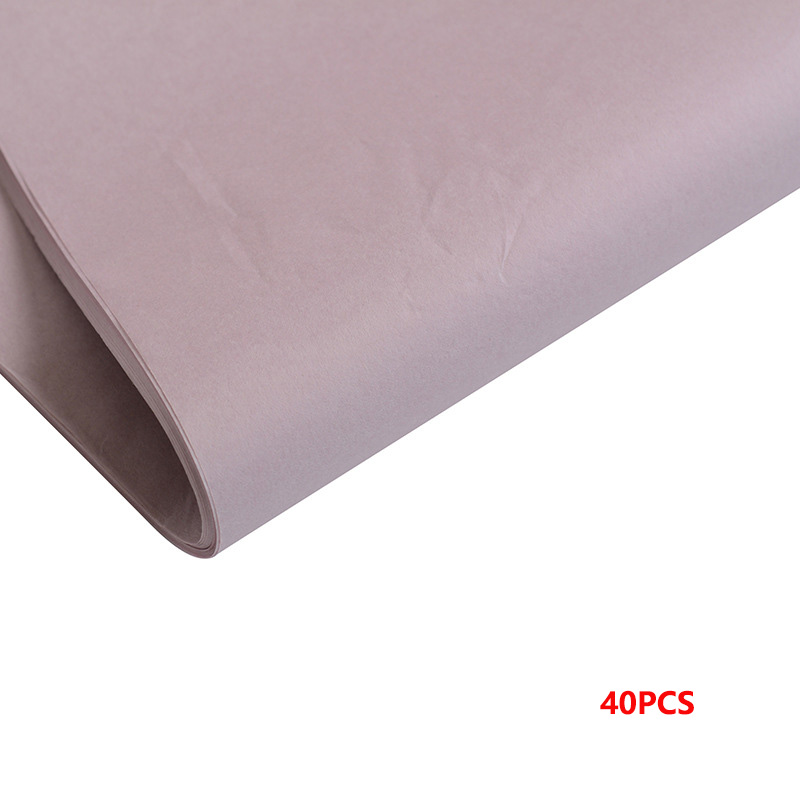 40pcs/set High 52*75cm Tissue Paper Flower Clothing Shirt Shoes Packaging Craft Paper Roll Wine Wrapping Papers: Bean Paste Powder