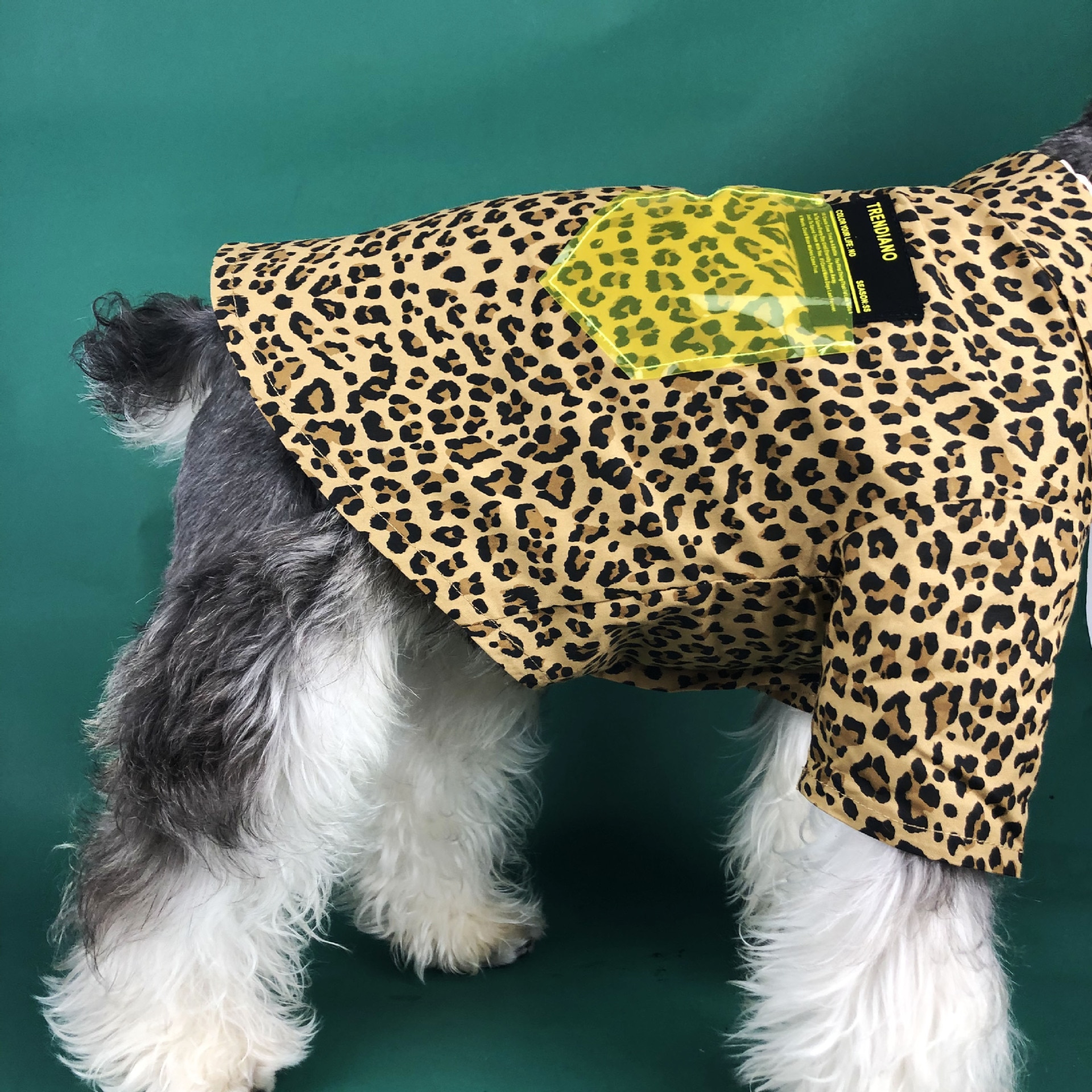 Coola husdjur hundkläder för hund leopard tryck hund kläder för små hundar chihuahua bomull valp skjortor