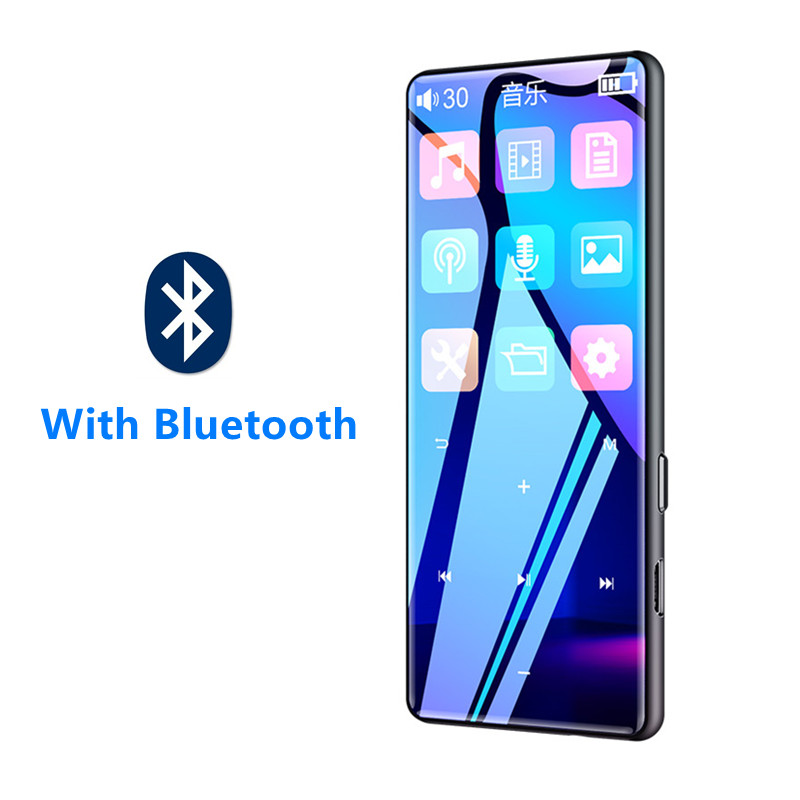 Lecteur MP3 Bluetooth en métal HiFi, baladeur Audio Portable avec haut-parleur, Radio FM, enregistreur de livres électroniques, lecteur de musique: with blutooth / 8 GO