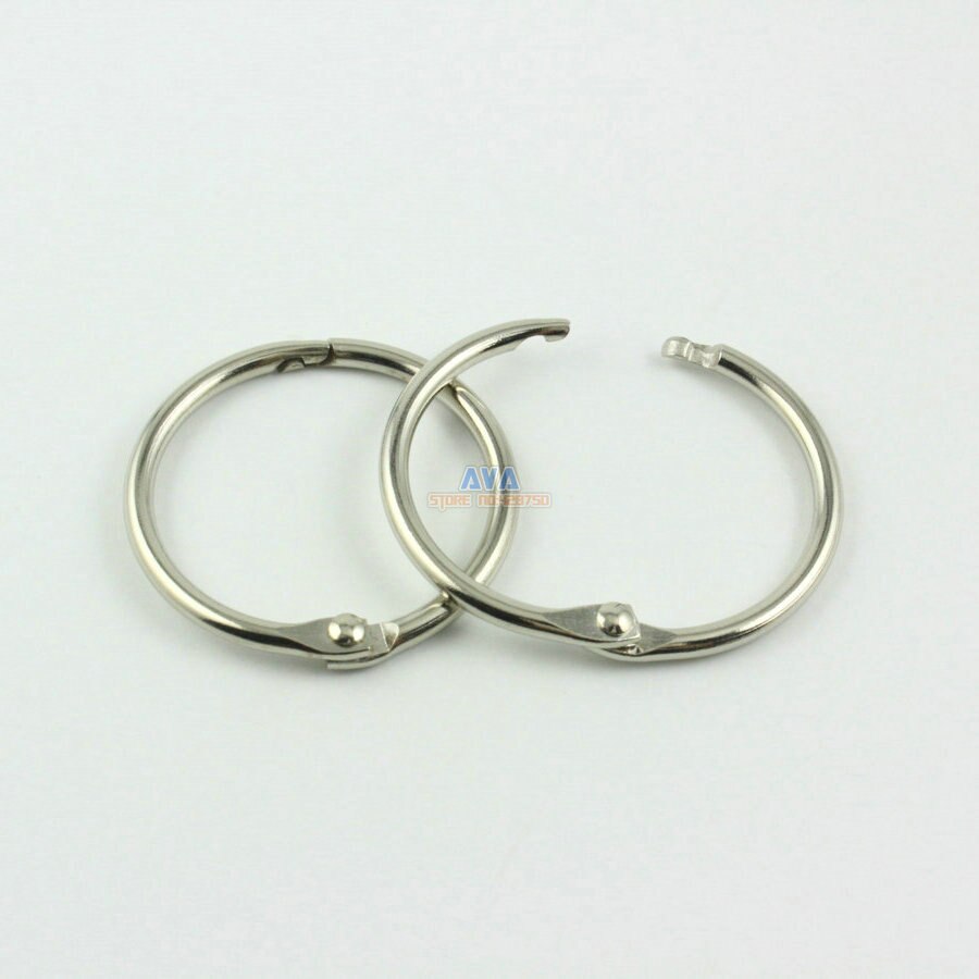 30 Pieces 32mm Metal Curtain Rings Curtain Open Rings Sliding Hook Rings