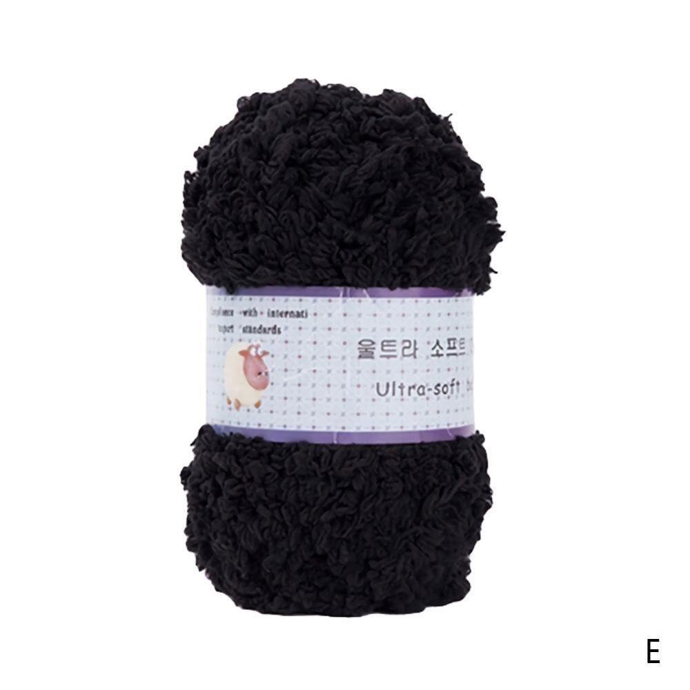 Soft Smooth Yarn Baby Knitting Wool Yarn Thick Yarn Fiber Velvet Yarn Hand Knitting Wool Crochet Yarn for DIY Sweater