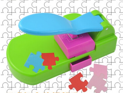 puzzle maker handcrafted toys, make the puzzles by yourself, craft punch / diy tools handy . puncher .puzzle