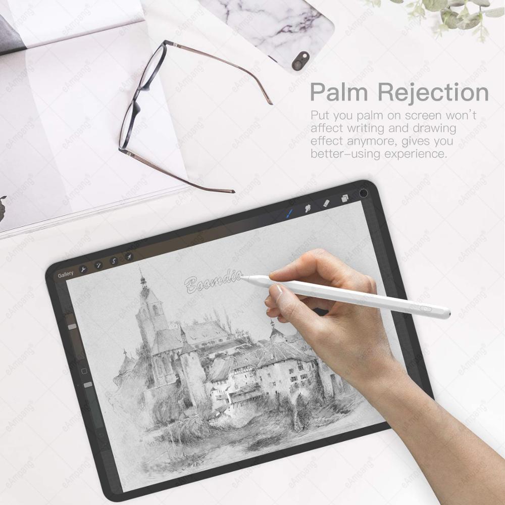 Tilt Pressure Stylus Pen for Apple iPad Pencil iPad Air 4 10.9 Pro 11 12.9 10.2 7th 8th Generation Palm Rejection