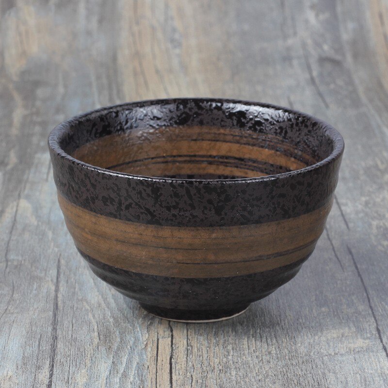 Bol en céramique japonais et coréen de 4.5 pouces, riz à motif d'anneau, bol Matcha japonais, bol à Dessert, bol à soupe, bol Ramen: The Soul of Tai Chi