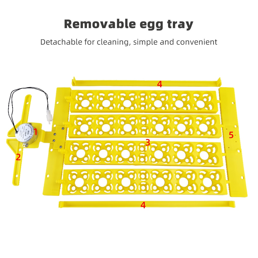 Ei Incubator Automatische 104 Vogel Ei Eend Kip 24 Eieren Uitkomen Machine 110V/220V/12V incubator Trays Met Auto Turn Motor