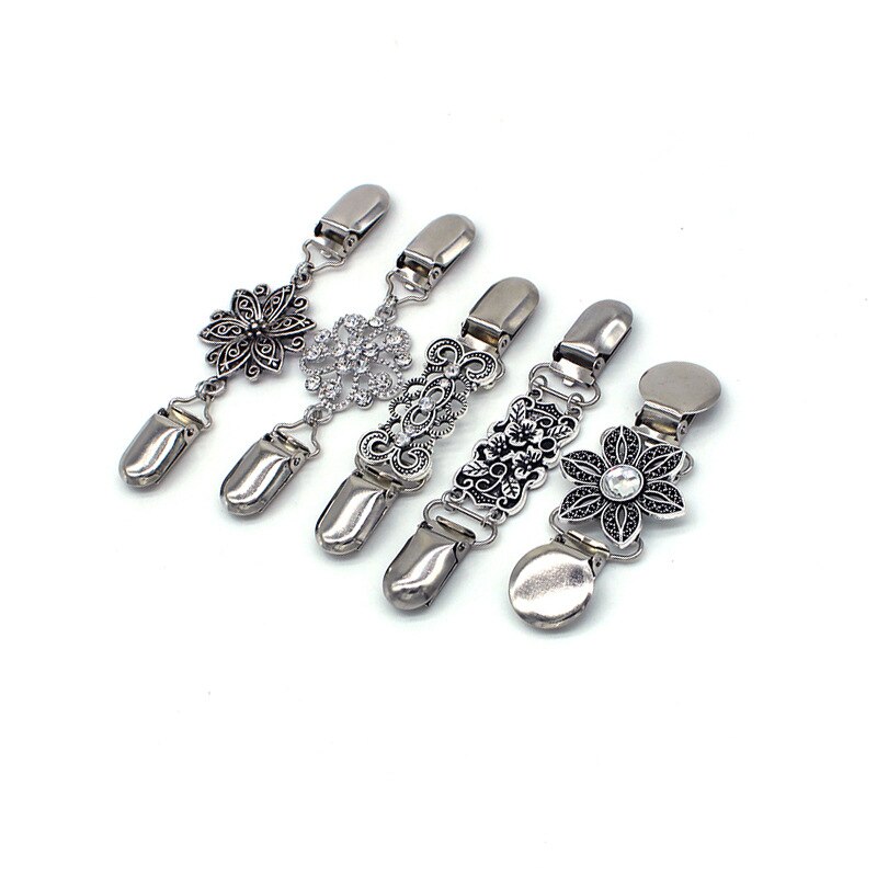 Mode Trui Vest Clip Eend Mond Clips Flexibele Pin Broche Sjaal Kraag Gespen Voor Kleding Decor