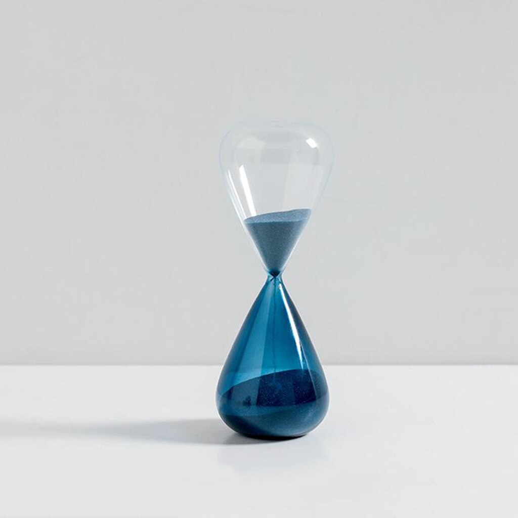 Hourglass Sand Timer 10/30 Minutes Sand Glass Timer for Romantic Office Desk: White 10mins
