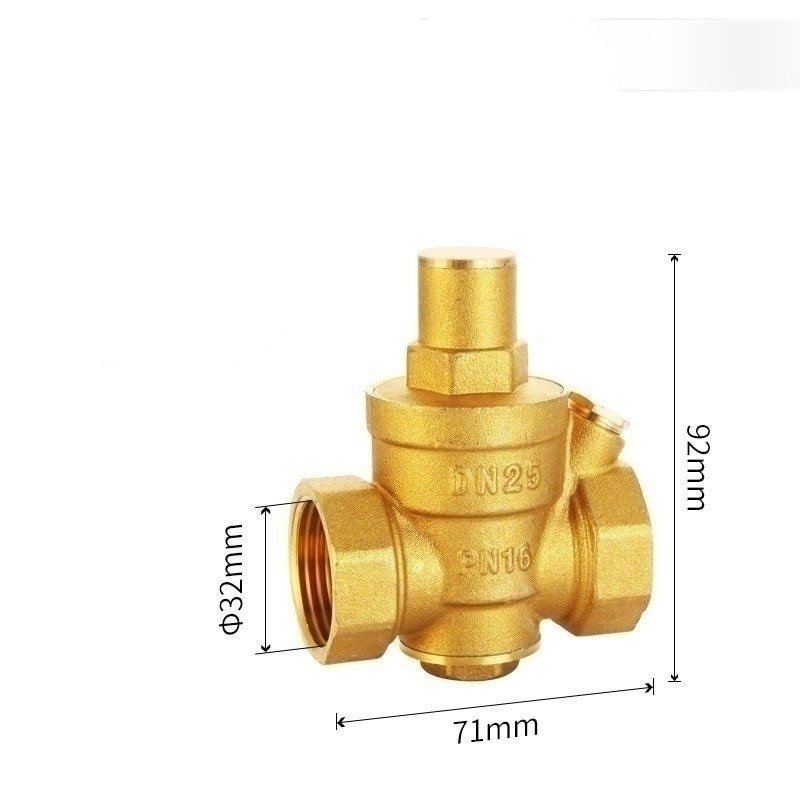 G 1/2" 3/4" 1" 2" Brass Water Pressure Reducing Maintaining Valve DN15/DN20/DN25/DN32 Regulator Adjustable Relief Valve Gauge