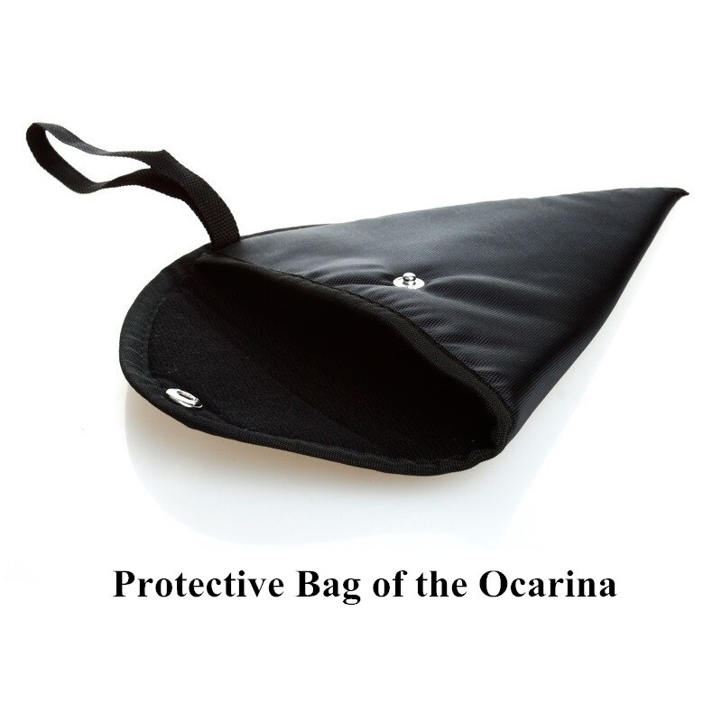 Instrumento musical de cuerda de madera, instrumento musical de Ocarina con 12 agujeros, cerámica mate cepillada