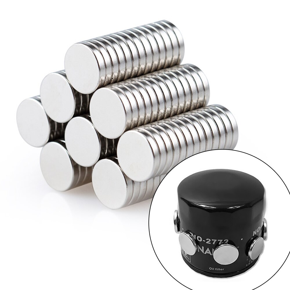 2 Stuks Sterke Adsorptie Olie Filter Voor Ijzer Lichaam Auto Motor Atv Suv Oliefilter Gereedschap Motorfiets Motorolie Saver magneet Brandstof