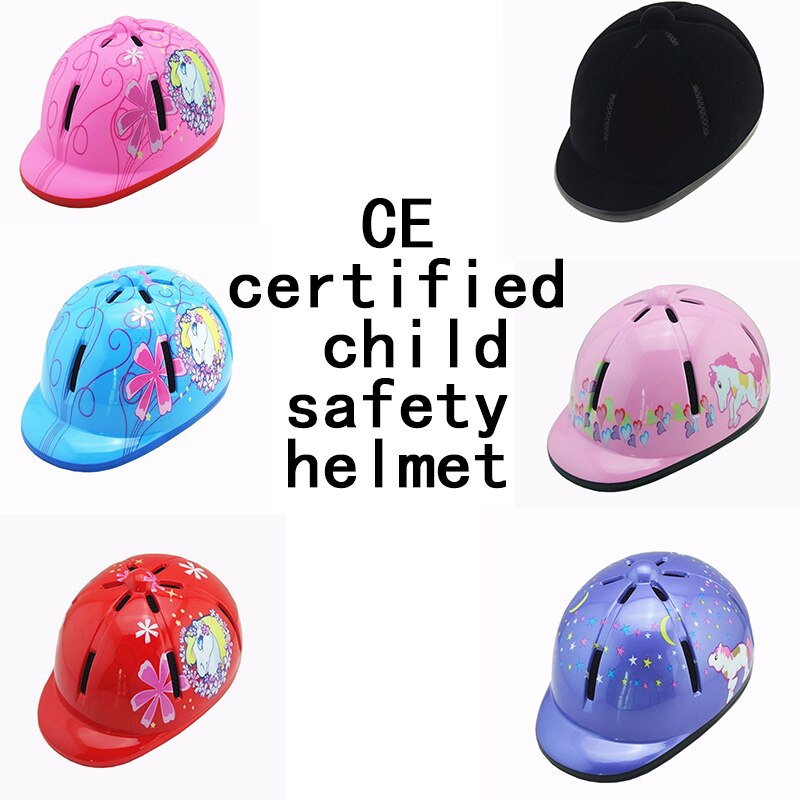 Equestrian helmet children riding helmet CE certified equestrian equipment Knight Helmet girl boy cartoon equestrian helmet