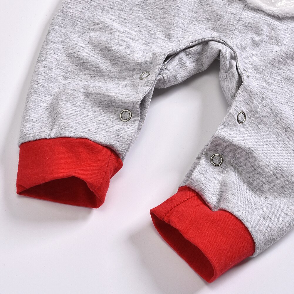 Christmas Infant Baby Girl Boy Rompers 0-18M Long Sleeve Antlers Cartoon Romper Overall Clothes Set