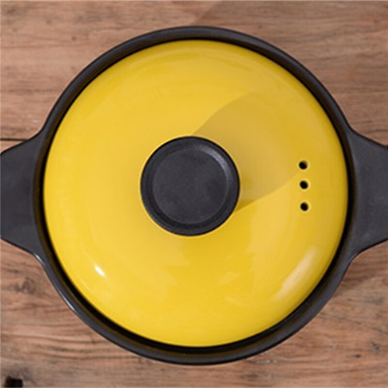 Korea Keramische Braadpan Soeppan Kleine Bloem Geel Deksel Stoofpot Steelpan Koken Gereedschap Huishoudelijke Keuken Levert Grote Kookpot