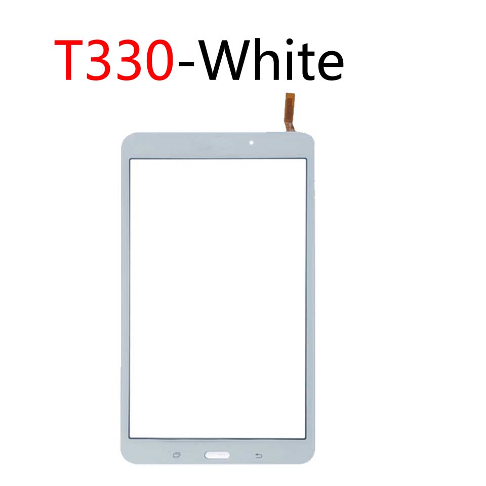Dla Samsung Galaxy Tab 4 8.0 T331 t335 T330 ekran dotykowy Panel Digitizer szklany obiektyw wyświetlacz LCD Tablet wymiana ekranu dotykowego: T330-White-No tool