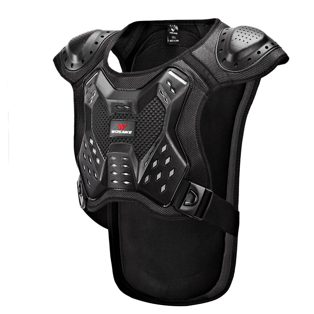 WOSAWE – gilet de protection dorsale pour adulte, armure de moto, équitation, ski, skate, protection de poitrine, genouillères: ML207 / L