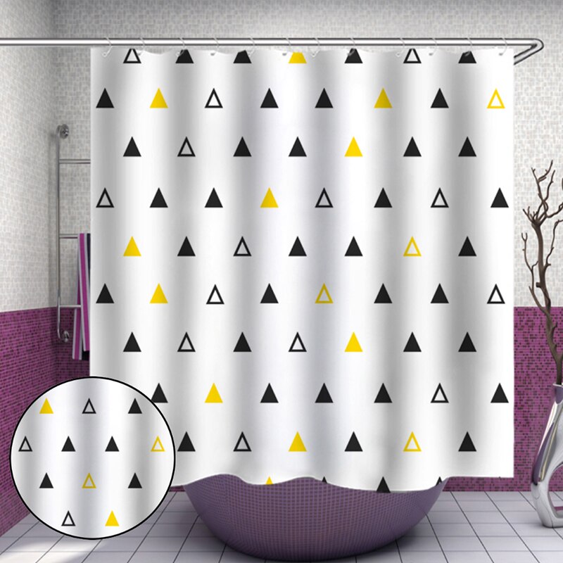 Wasserdicht Dusche Vorhänge für Schlecht Heimat Dekor Polyester Stoff Dusche Vorhänge Geometrische aufbringen Multi-größe Dusche Vorhänge