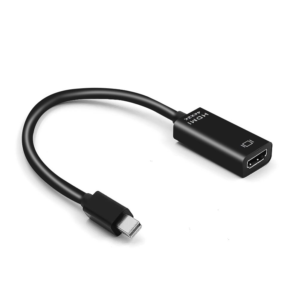 4K HD 1080 Mini Displayport zu HDMI Adapter Konverter Switcher Für Mac Macbook Pro 4K Mini Display Port DP zu HDMI Adapter: Black