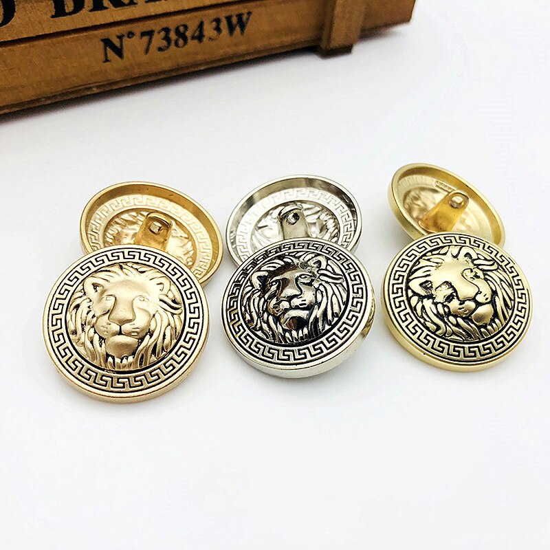 50Pcs 20Mm Gouden Metalen Knoppen Kledingstuk Jas Naaien Accessoires Knoppen Voor Kleding Ambachten Ronde Jasje Knop