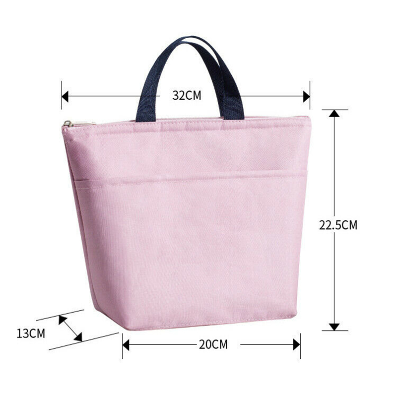 Tragbare Lebensmittel Frische Mittagessen Tasche Wasserdicht Thermische Isolierte Snack Picknick Box Tragen Tote Lagerung Tasche Reise Mittagessen Lebensmittel Beutel