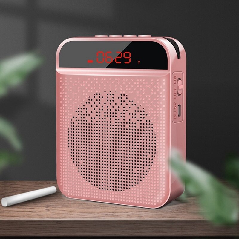 Abdz-mini altoparlante amplificatore vocale senza fili insegnante microfono altoparlante altoparlante supporto TF carta Radio FM